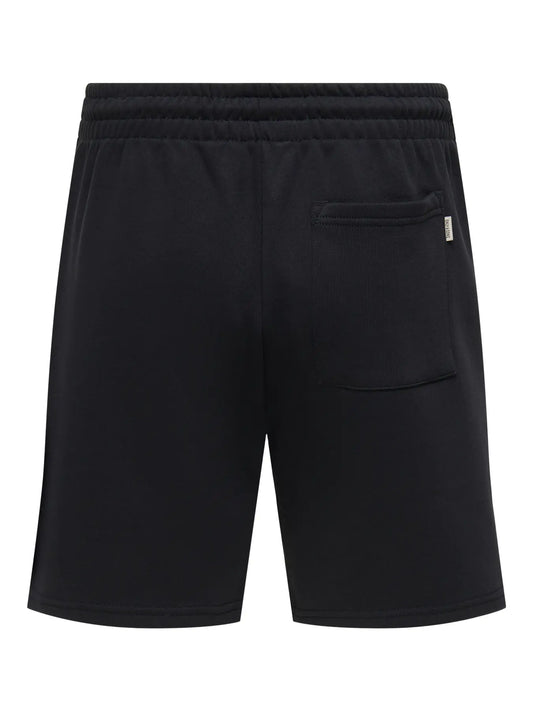 Short Negro de sudadera