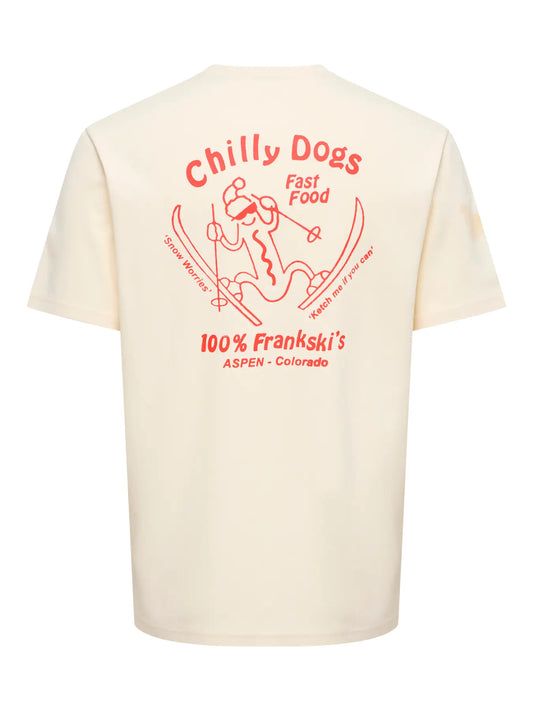 Only & Sons Chilly Dogs Graphic Tee - White