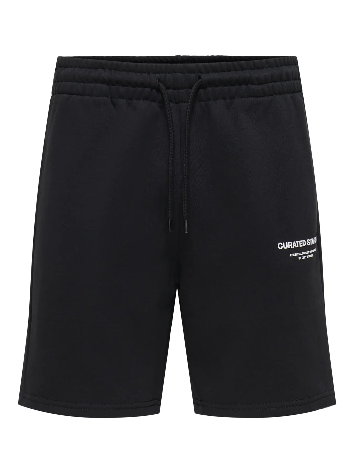 Short Negro de sudadera